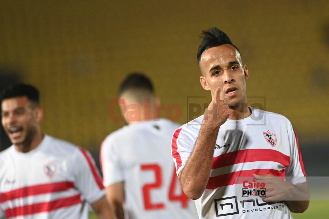 احتفال ناصر منسي بهدفه في شباك حرس الحدود (2)