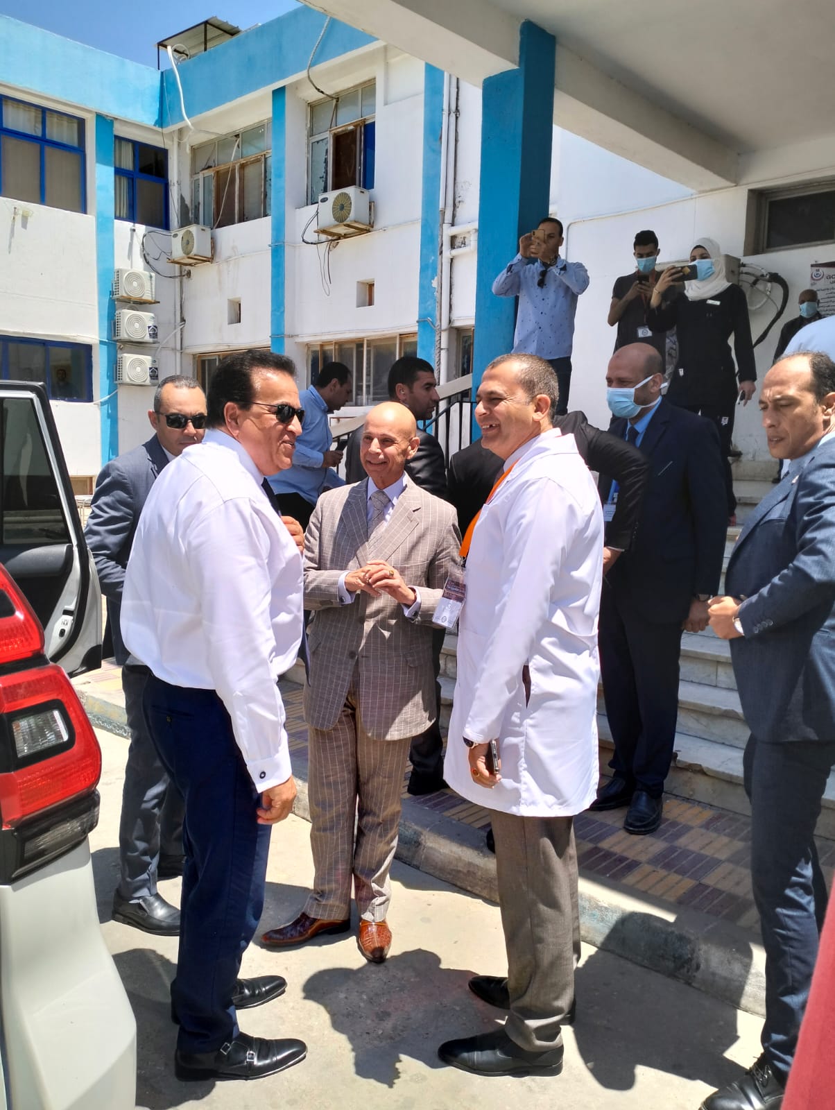 زيارة وزير الصحة لمستشفى الصالحية الجديدة المركزي