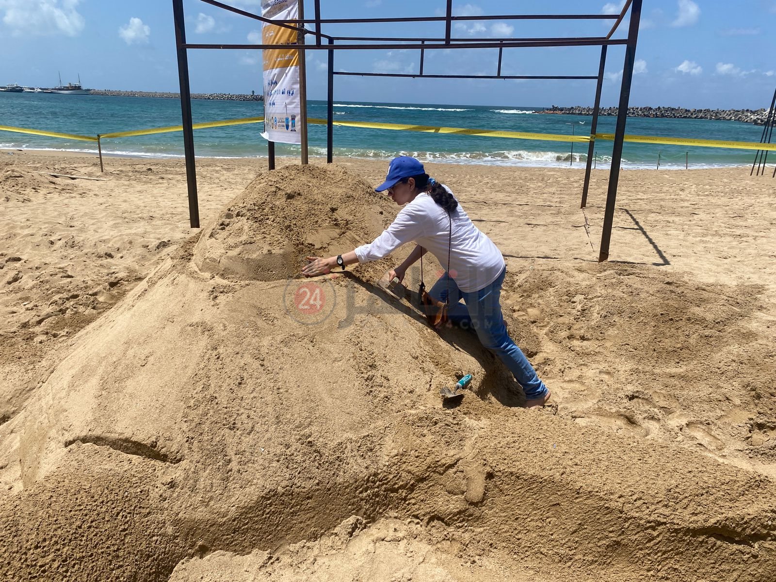 مهرجان النحت على الرمال بشواطئ الإسكندرية 