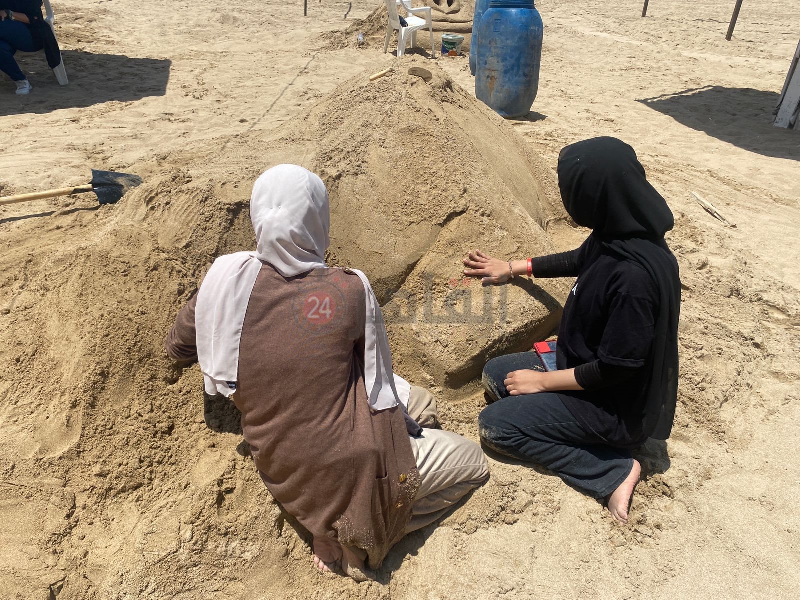 مهرجان النحت على الرمال بشواطئ الإسكندرية 