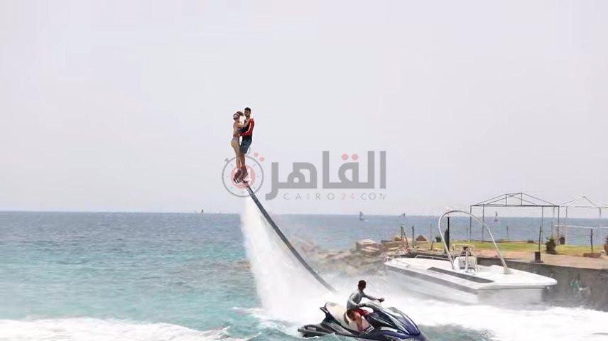 استعراضات الرجل الطائر بالغردقة 