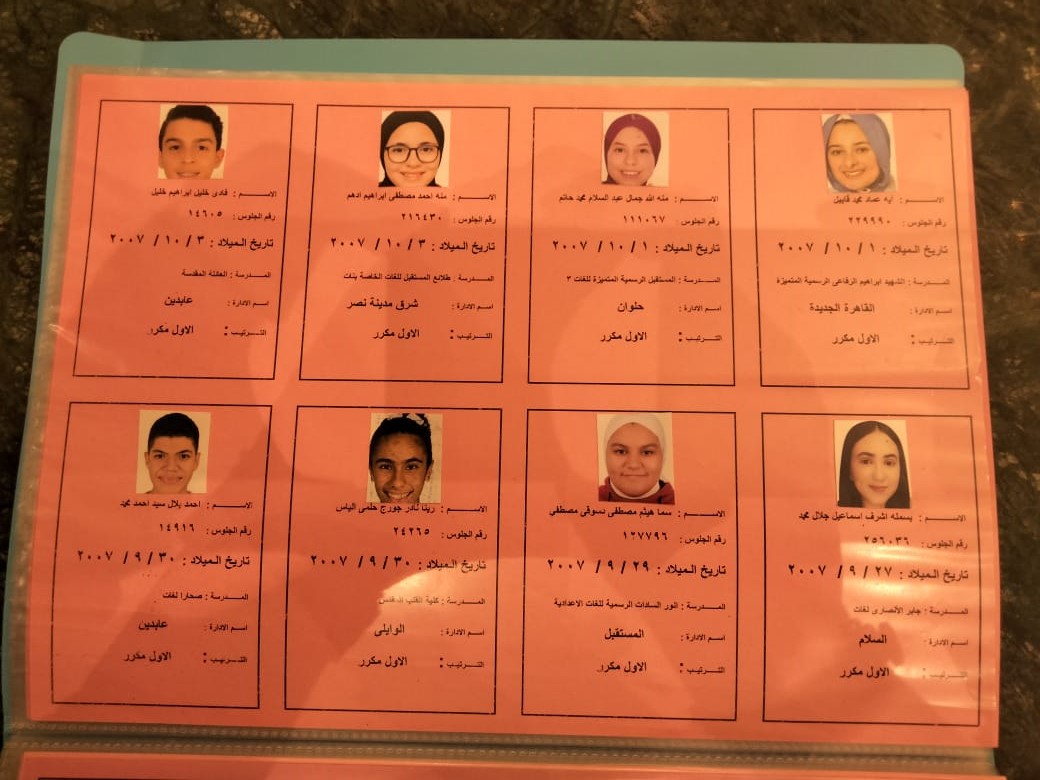 أوائل الشهادة الإعدادية للفصل الدراسي الثاني بمحافظة القاهرة (3)