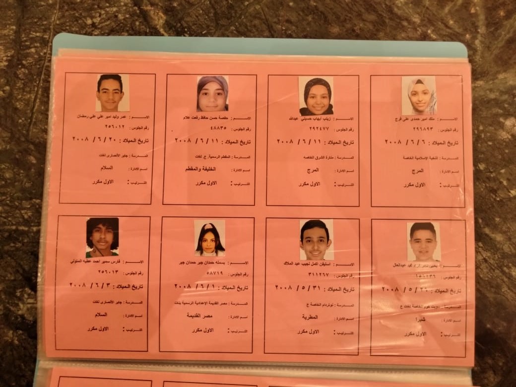 أوائل الشهادة الإعدادية للفصل الدراسي الثاني بمحافظة القاهرة (11)