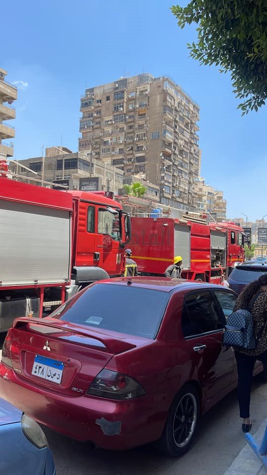 حريق مبنى البنك العربي