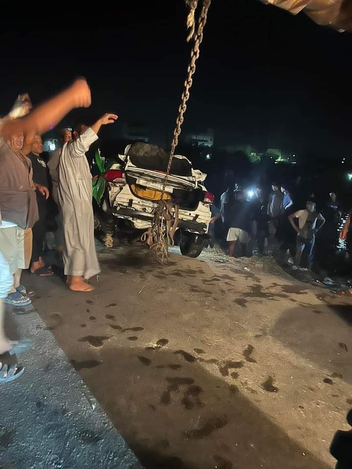 السيارة بعد الحادث