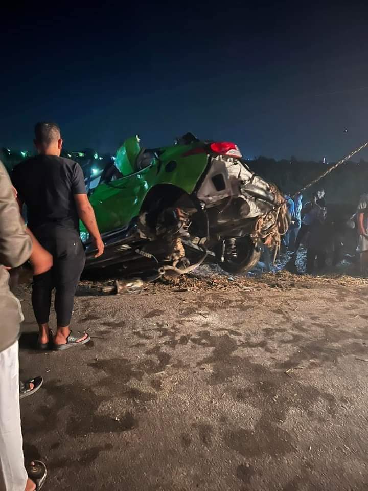 السيارة بعد الحادث