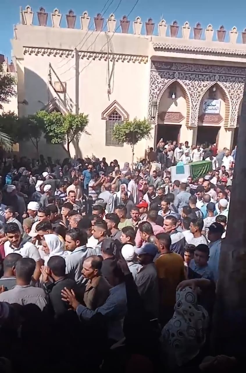 جنازة 3 شباب ضحايا حادث زفة بالشرقية