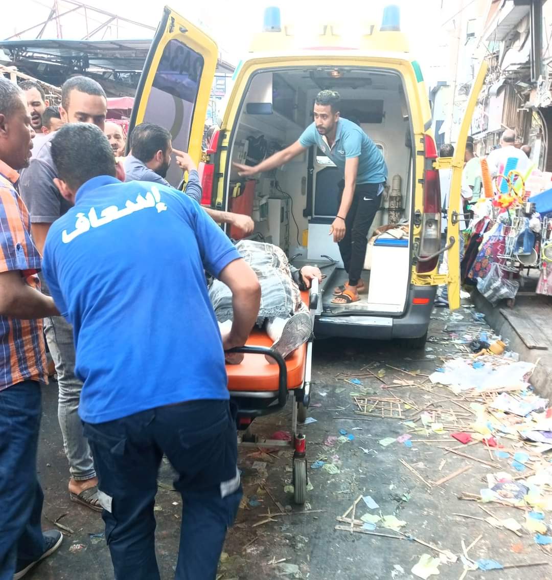 انهيار أجزاء من عقار بالإسكندرية