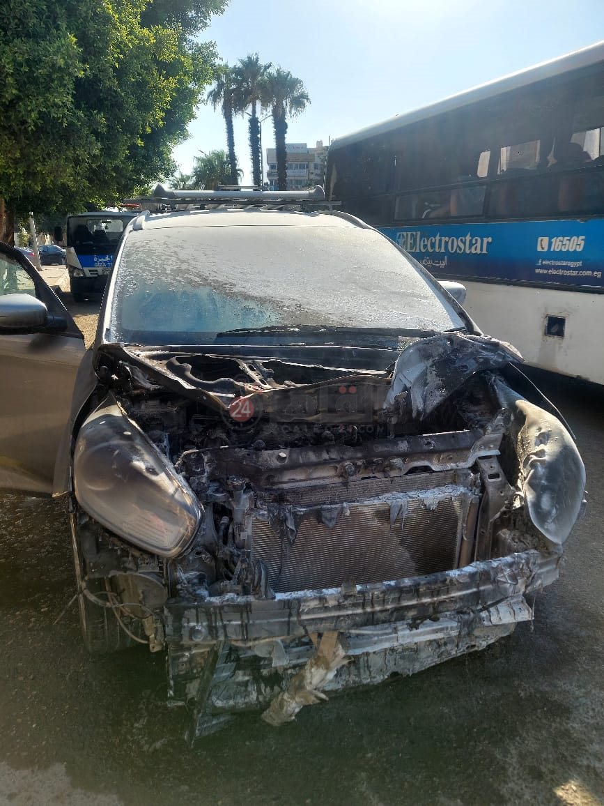 اشتعال سيارة 