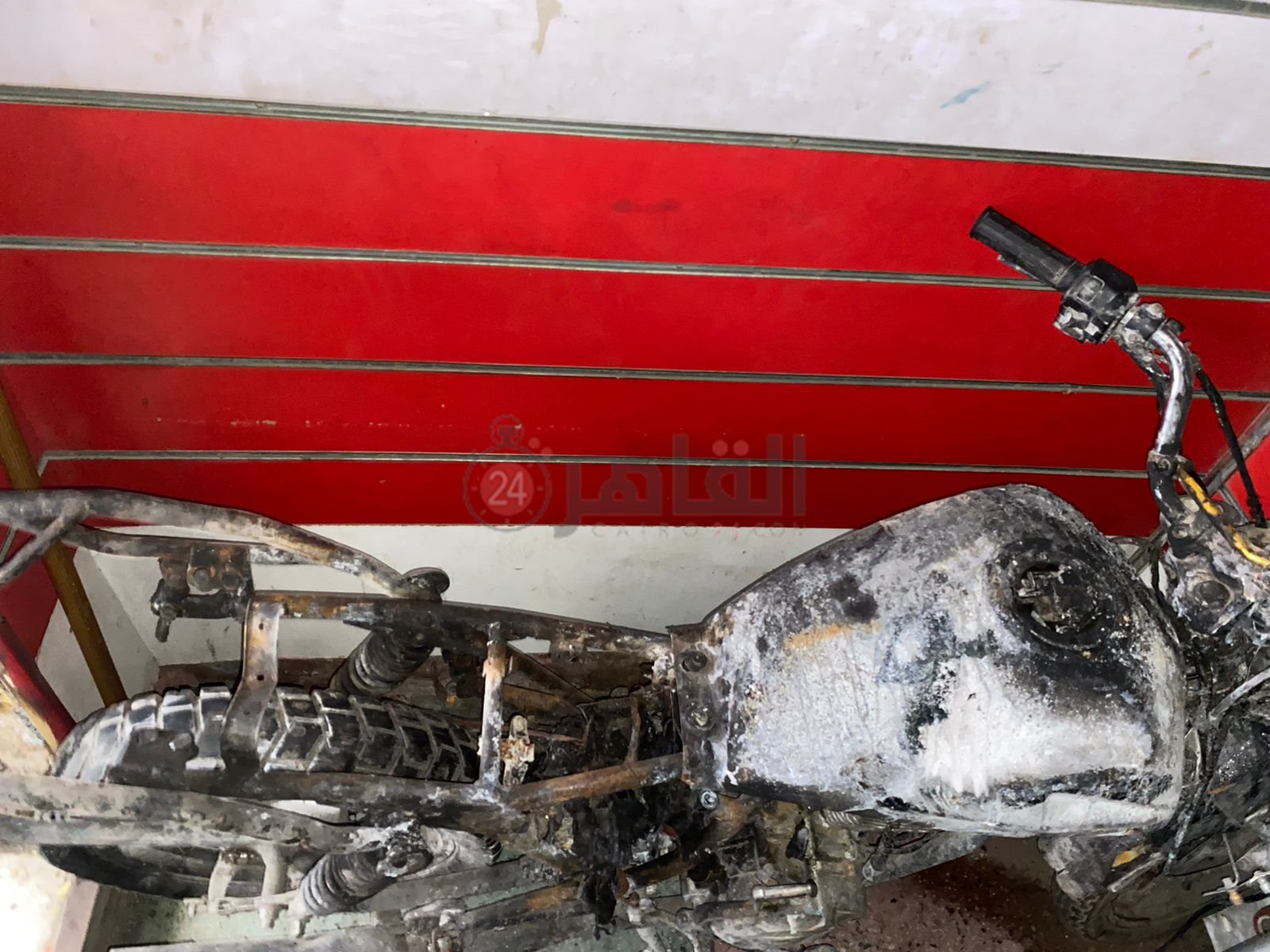 آثار حريق الوراق