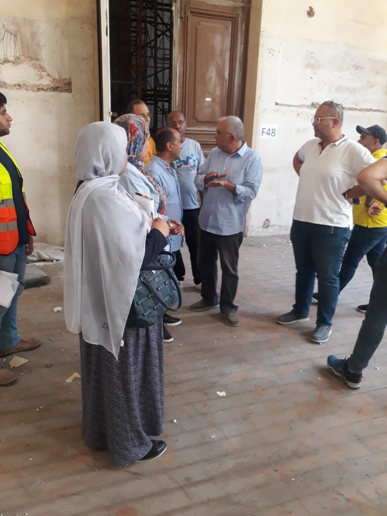 مدير آثار الإسكندرية يتفقد محكمة الحقانية 