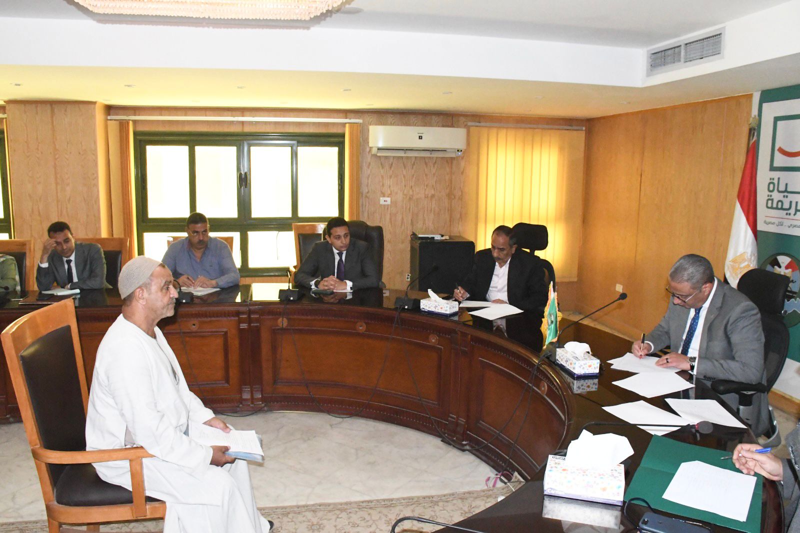 محافظ الفيوم في لقائه الدوري مع المواطنين