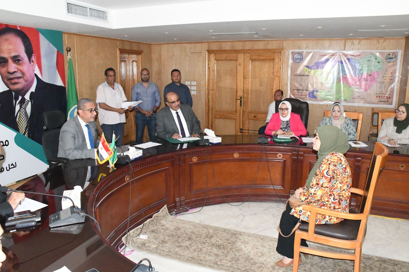 محافظ الفيوم في لقائه الدوري مع المواطنين