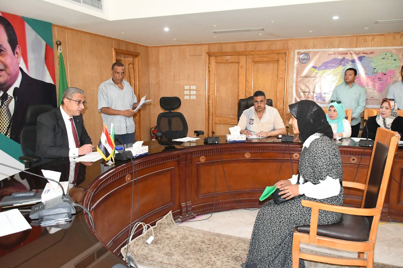 محافظ الفيوم في اللقاء الدوري لخدمة المواطنين