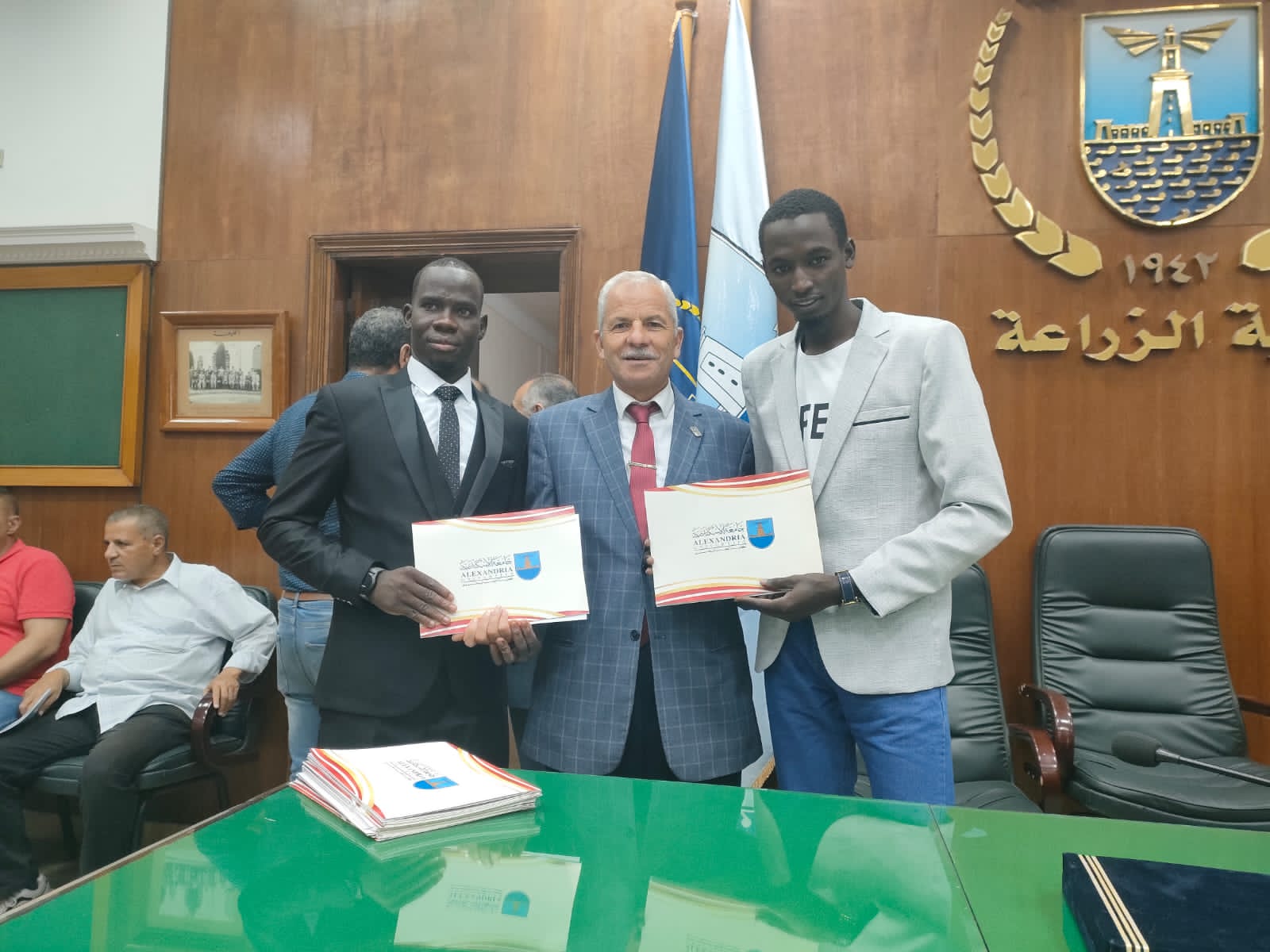 تكريم طلاب فرع جامعة الإسكندرية فرع تشاد 