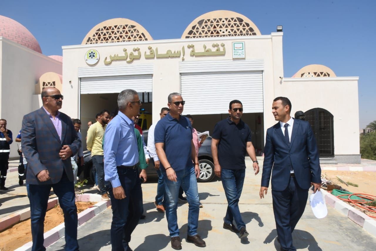 محافظ الفيوم يتفقد تشغيل نقطة إسعاف تونس 