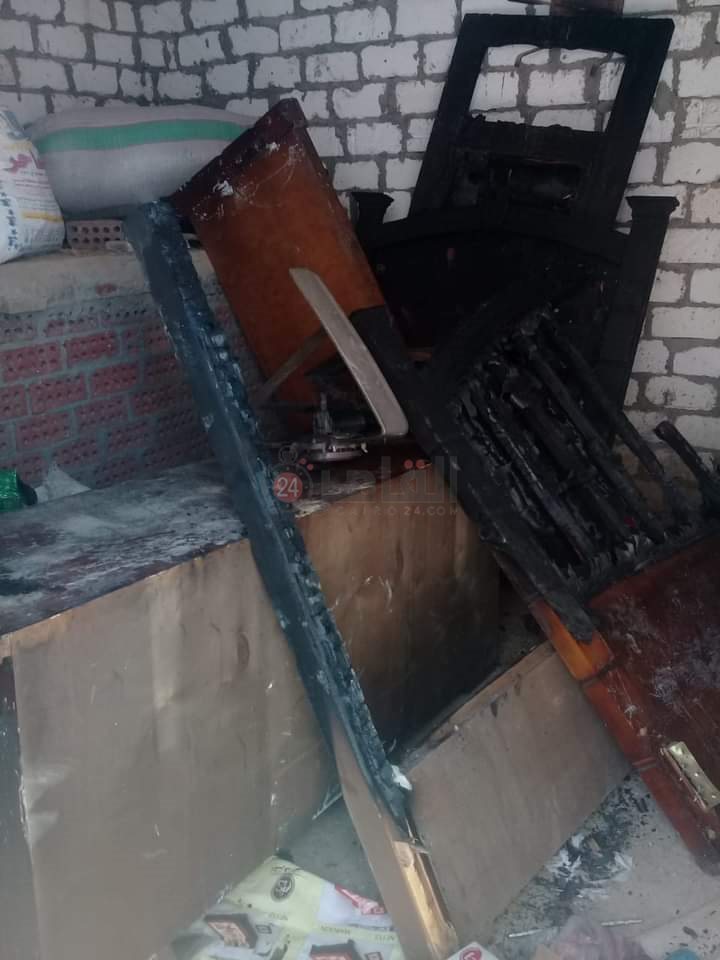  اندلاع حريق في منزل بالفيوم