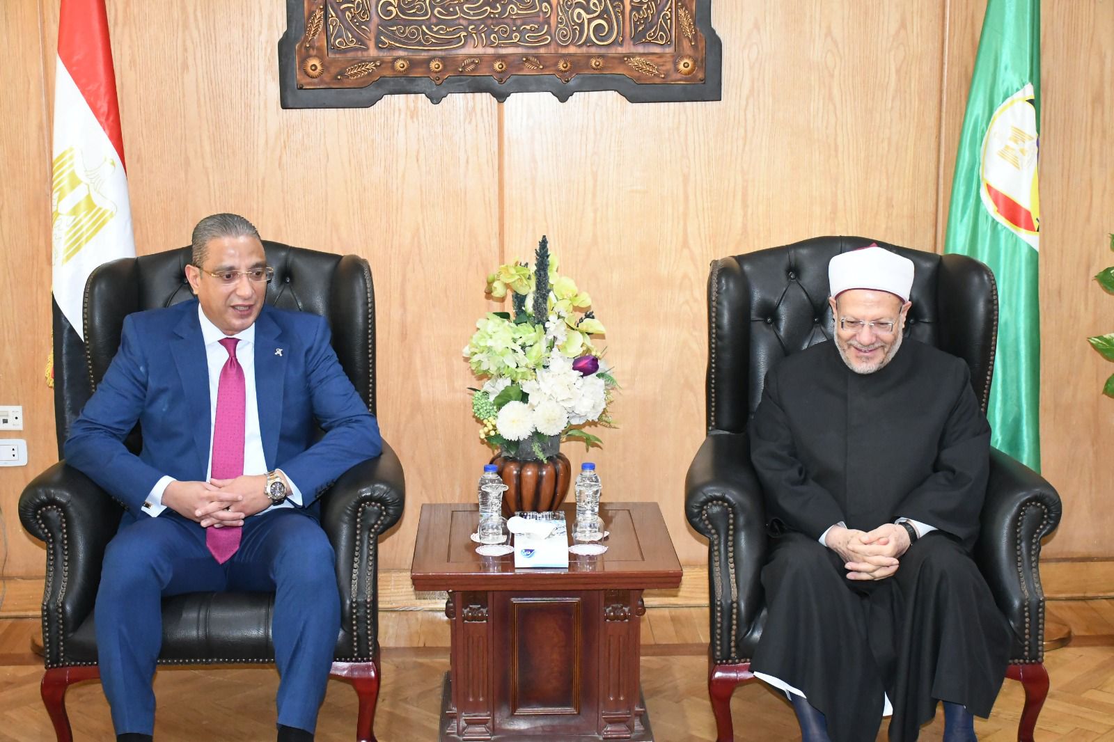 محافظ الفيوم يستقبل مفتي الديار المصرية