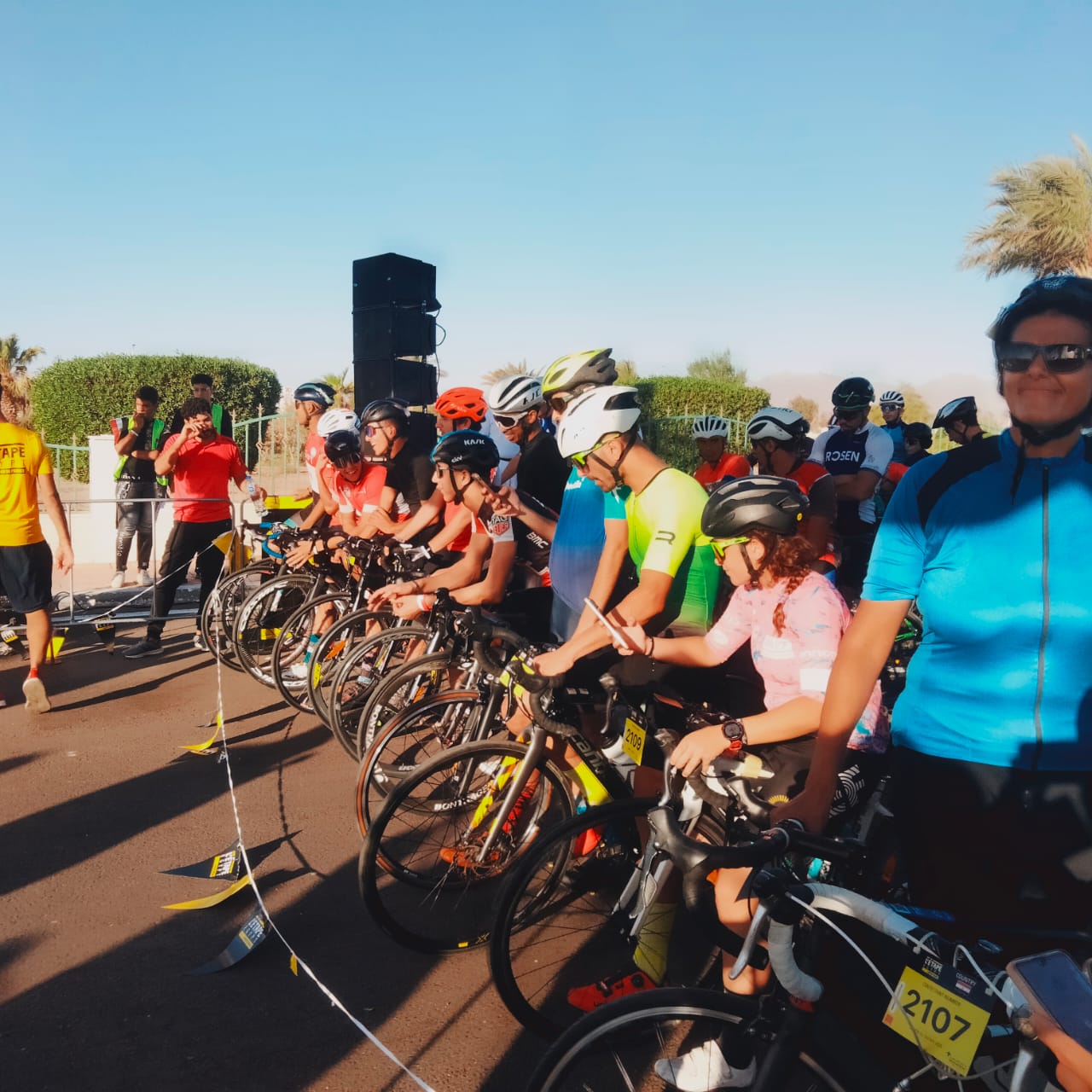 انطلاق سباق شرم الشيخ الدولي للدراجات