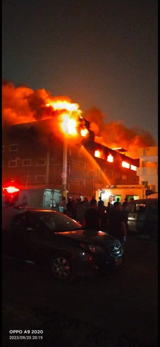 حريق مصنع تريكو أي بي أي