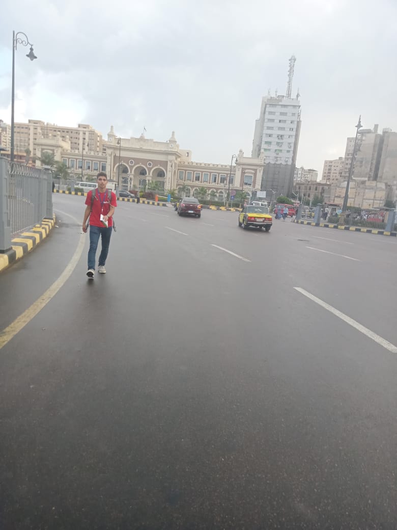 سقوط أمطار في الإسكندرية