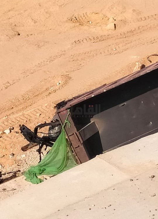 سقوط سيارة من أعلى الدائري