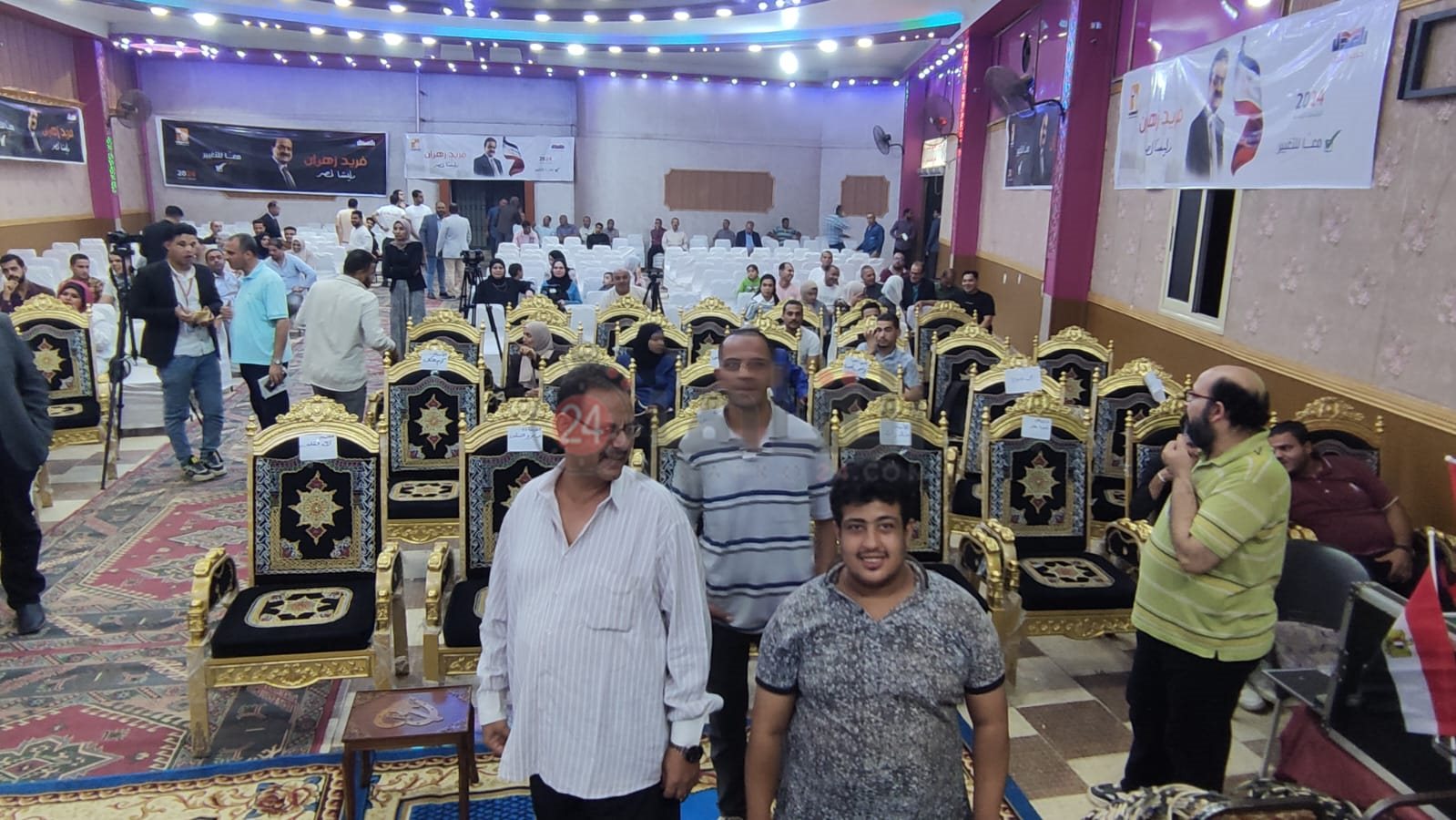 استعدادات استقبال المرشح الرئاسي فريد زهران بالمنوفية 