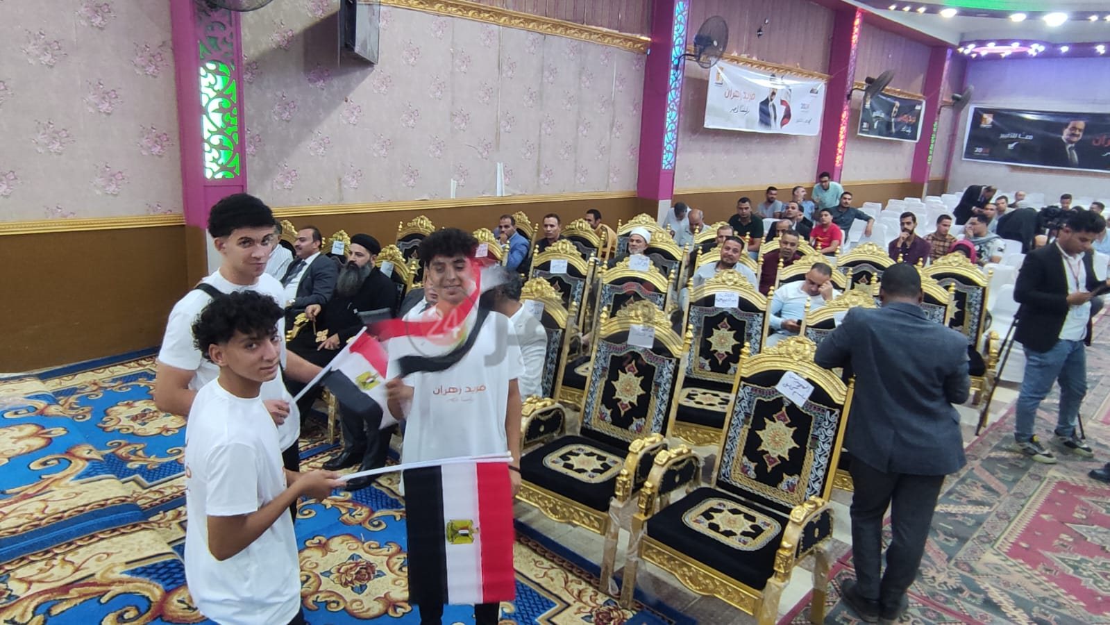 استعدادات استقبال المرشح الرئاسي فريد زهران بالمنوفية