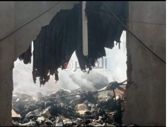 حريق مصنع المرج