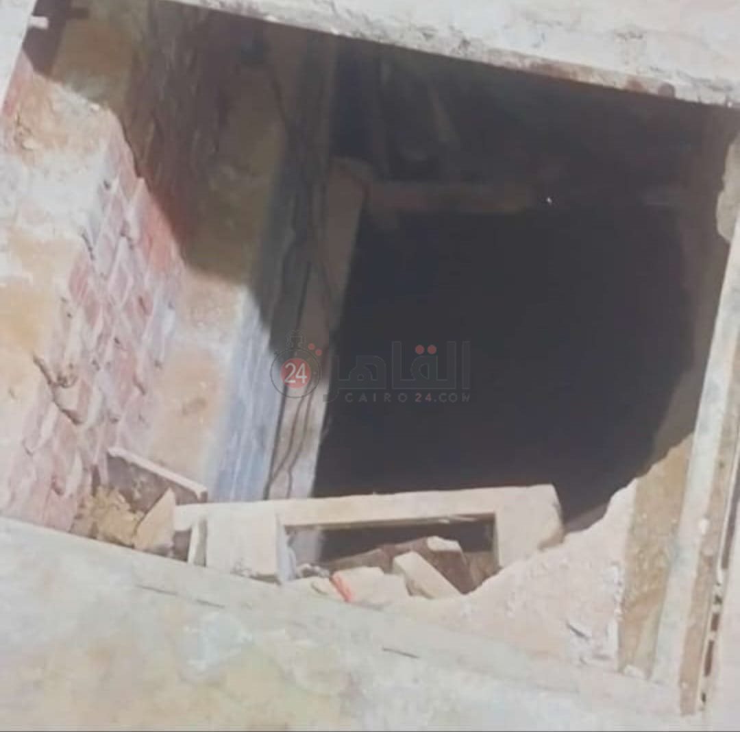 حفرة بمنزل بالخانكة 2