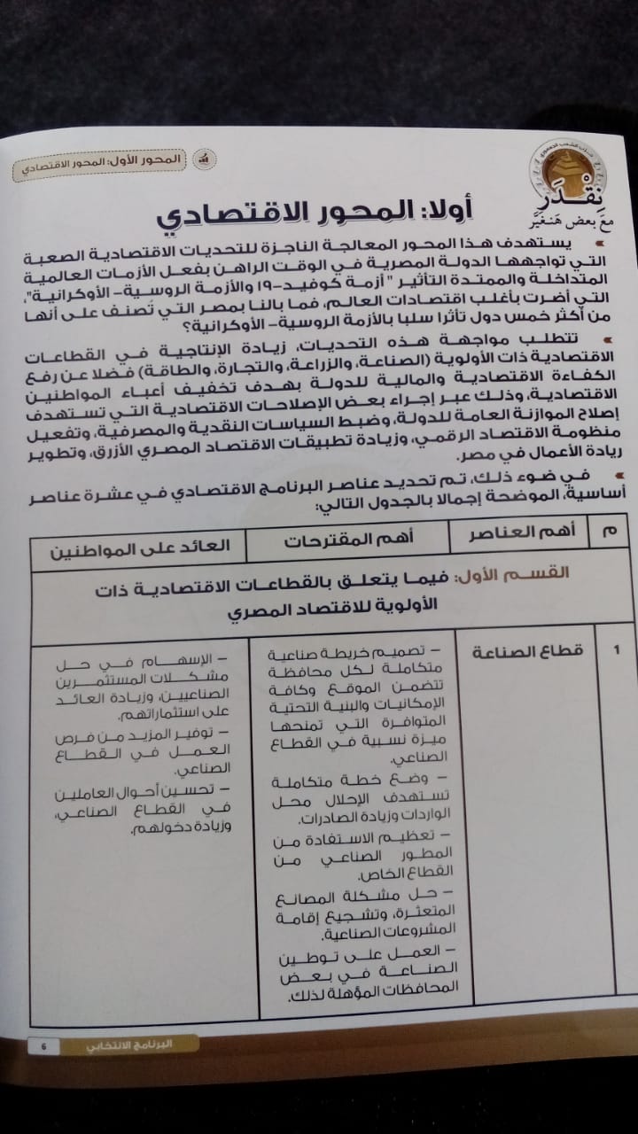 البرنامج الانتخابي لحازم عمر (12)