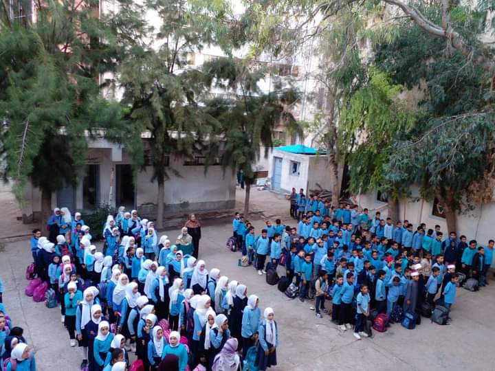 وقفات لطلاب المعاهد الأزهرية بالإسكندرية لدعم فلسطين