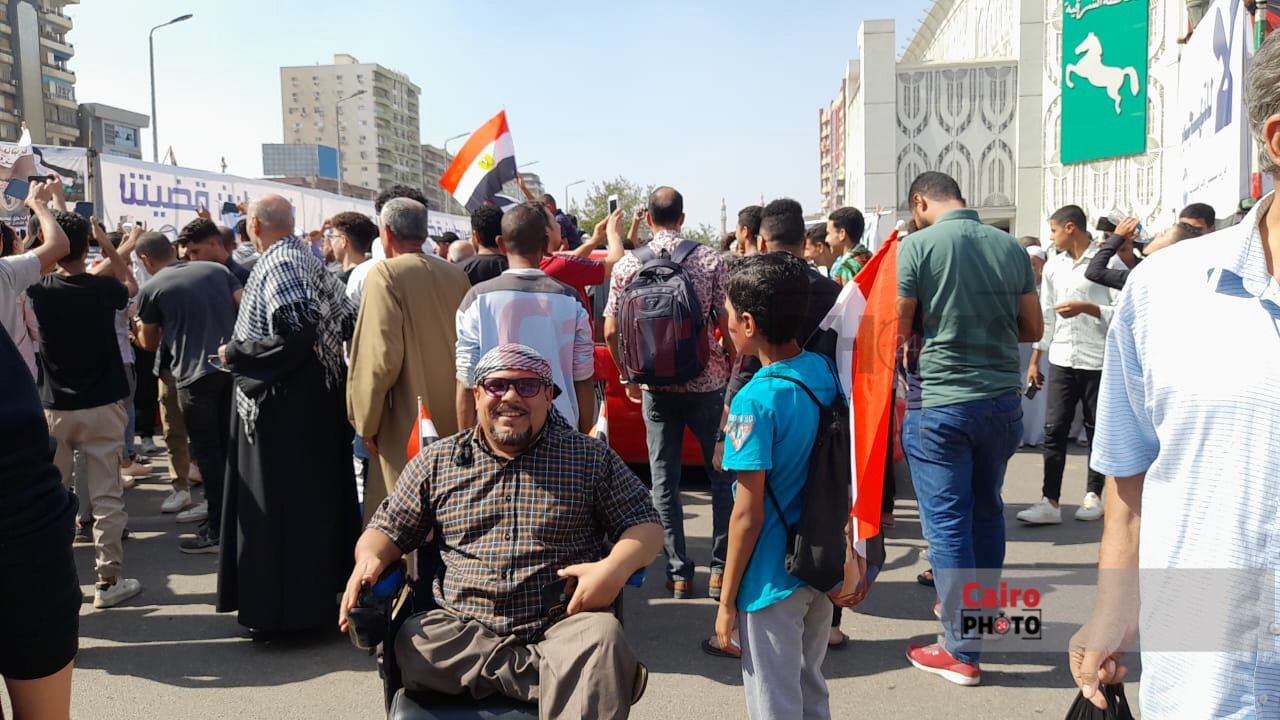 من ذوي الهمم يشارك بمسيرات الدعم للقضية الفلسطينية