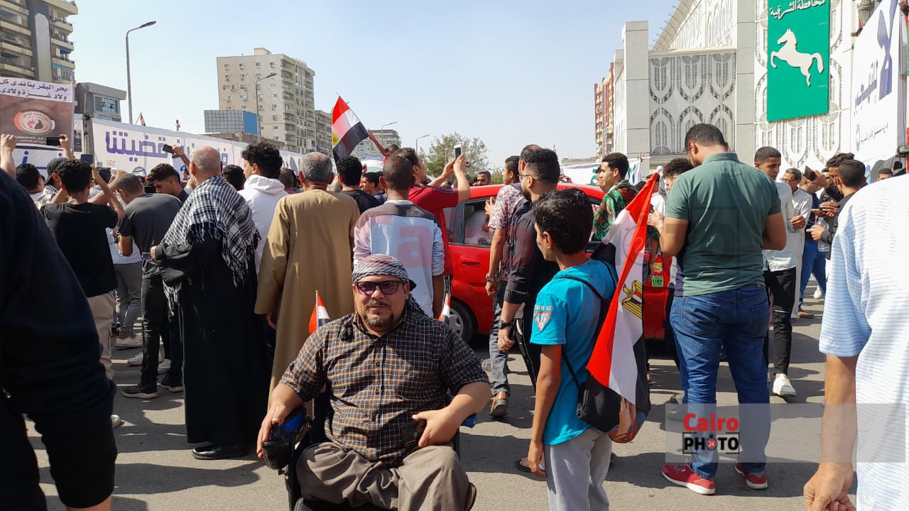 من ذوي الهمم يشارك بمسيرات الدعم للقضية الفلسطينية