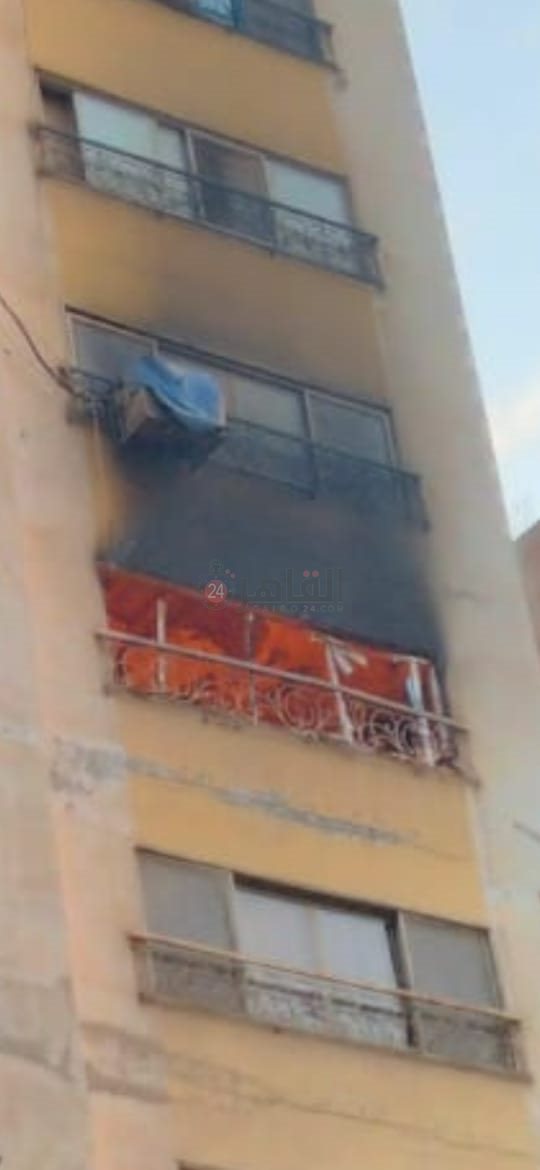 حريق شقة سكنية بالهرم