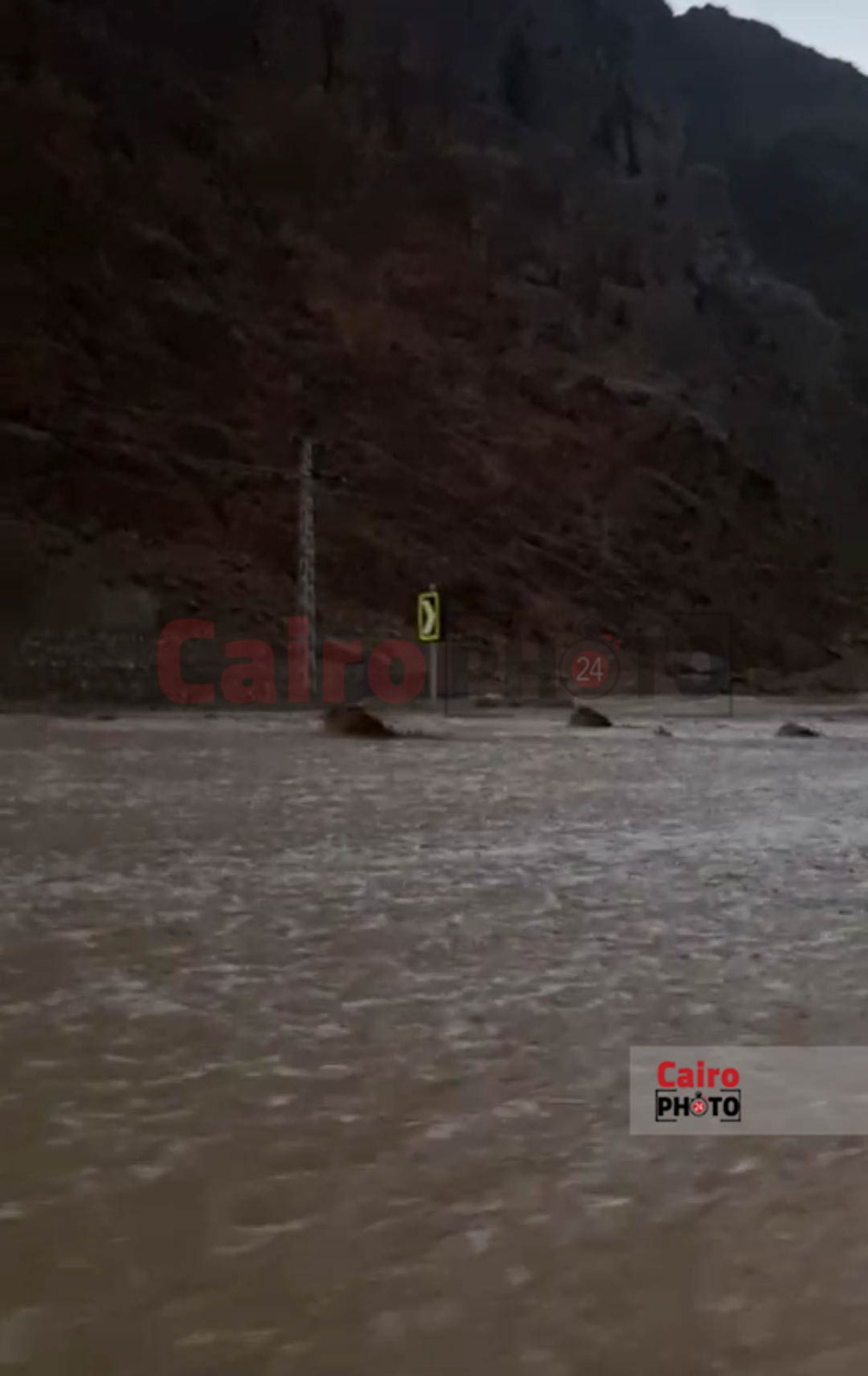 السيول والأمطار تضرب وديان جنوب سيناء 