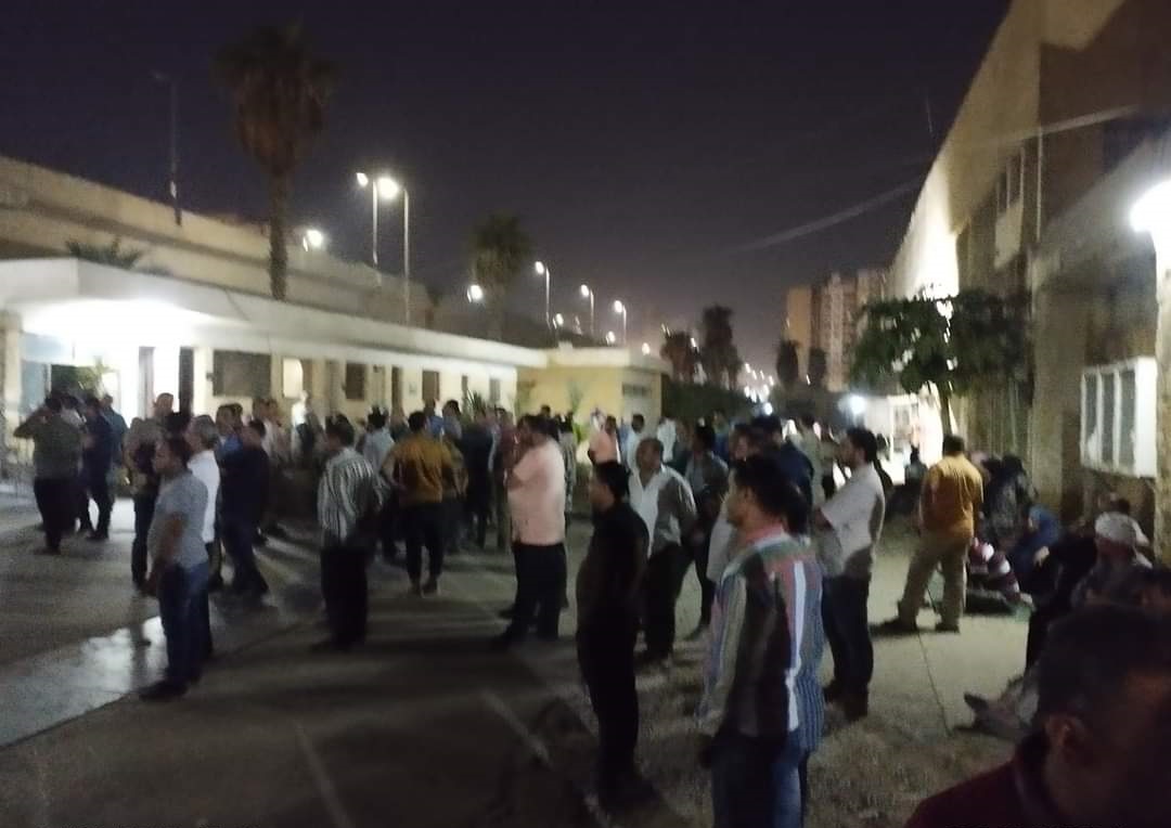 اعتصام عمال الشركة الشرقية للغزل والنسيج 01