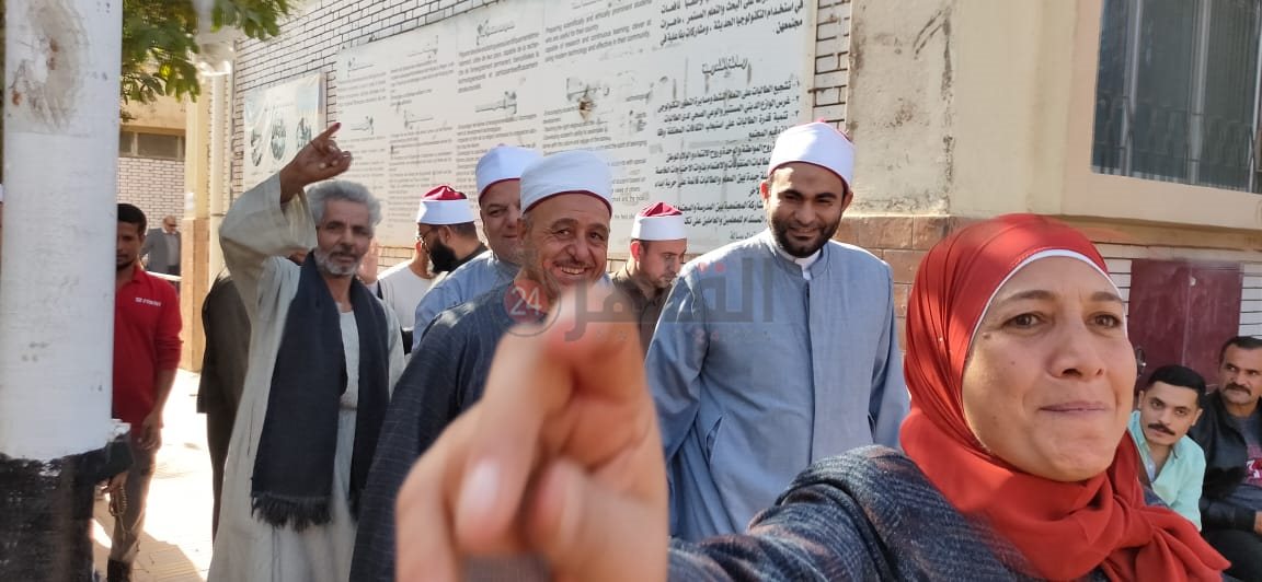 رجال الأزهر يدلون بأصواتهم في الانتخابات الرئاسية بالشرقية 01
