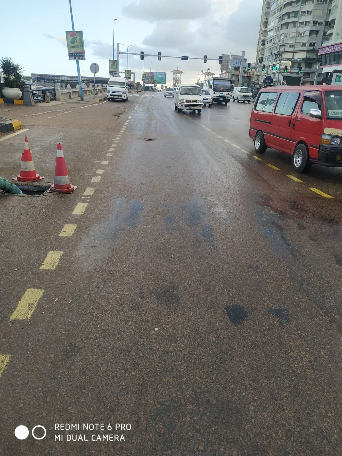 سقوط أمطار خفيفة في الإسكندرية 