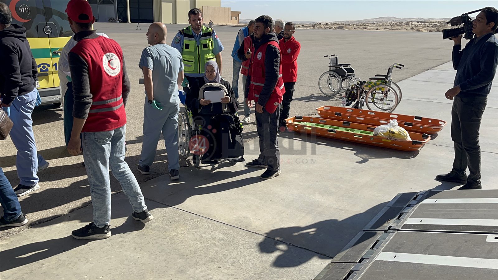 نقل مصابي غزة لقطر