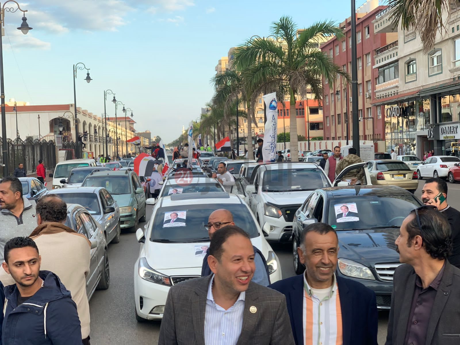 احتفالات عارمة بفوز الرئيس السيسي ببورسعيد