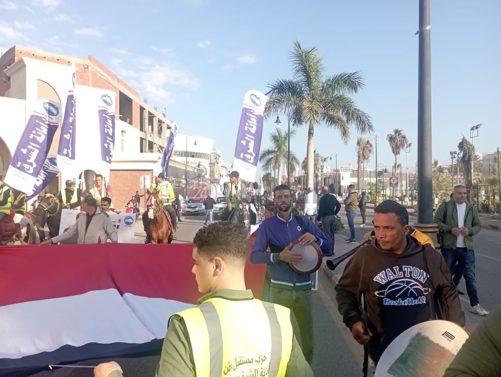 احتفالات عارمة بفوز الرئيس السيسي ببورسعيد