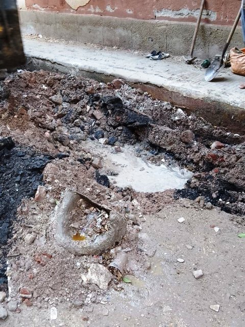 انفجار ماسورة المياه