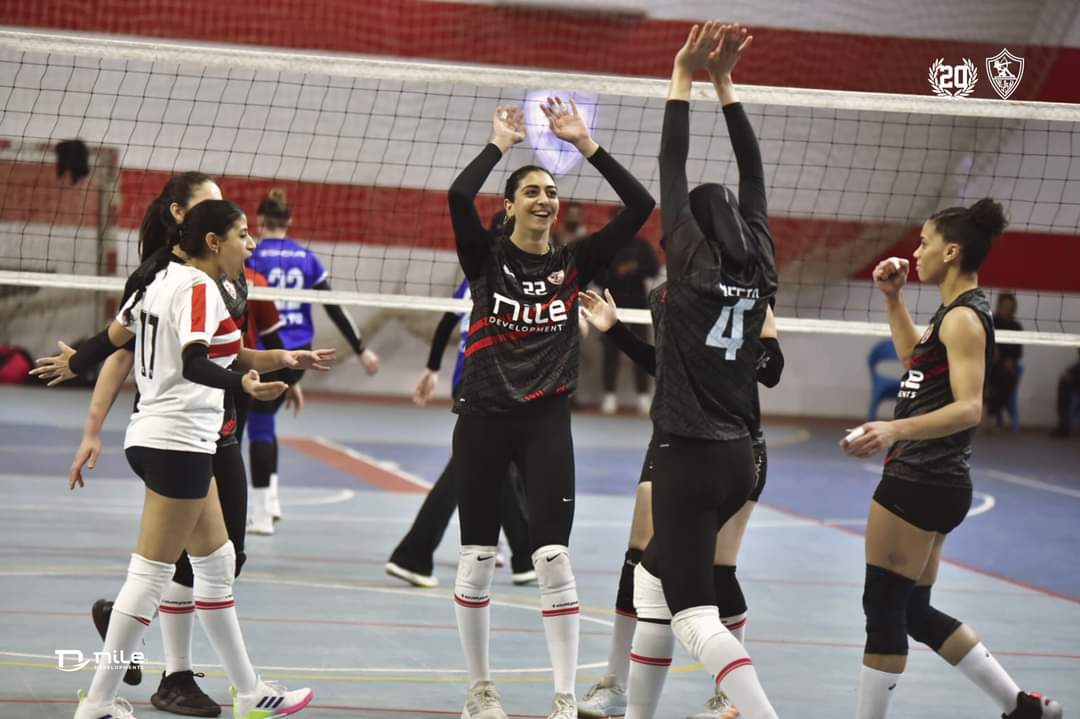 مباراة طائرة الزمالك وفريق أكتوبر (4)