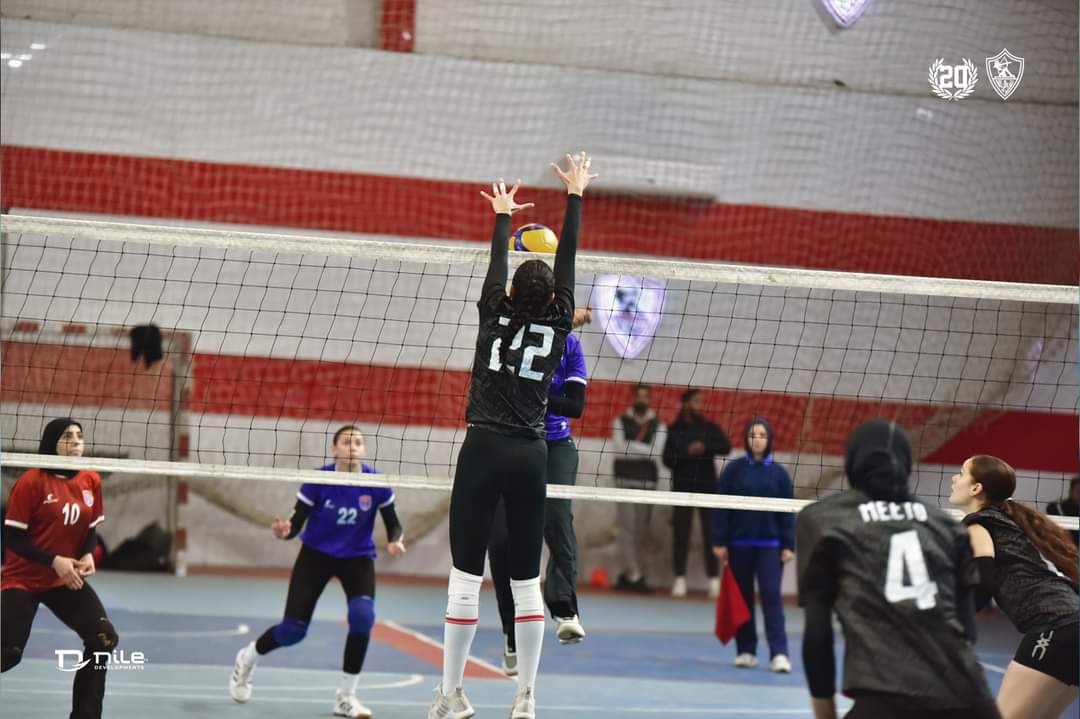 مباراة طائرة الزمالك وفريق أكتوبر (5)