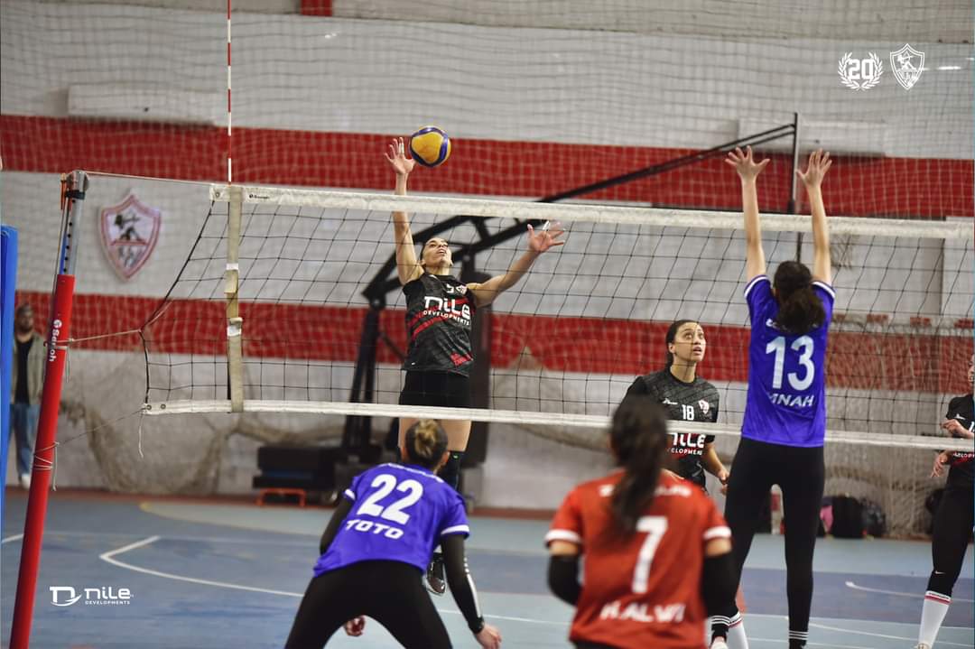 مباراة طائرة الزمالك وفريق أكتوبر (7)