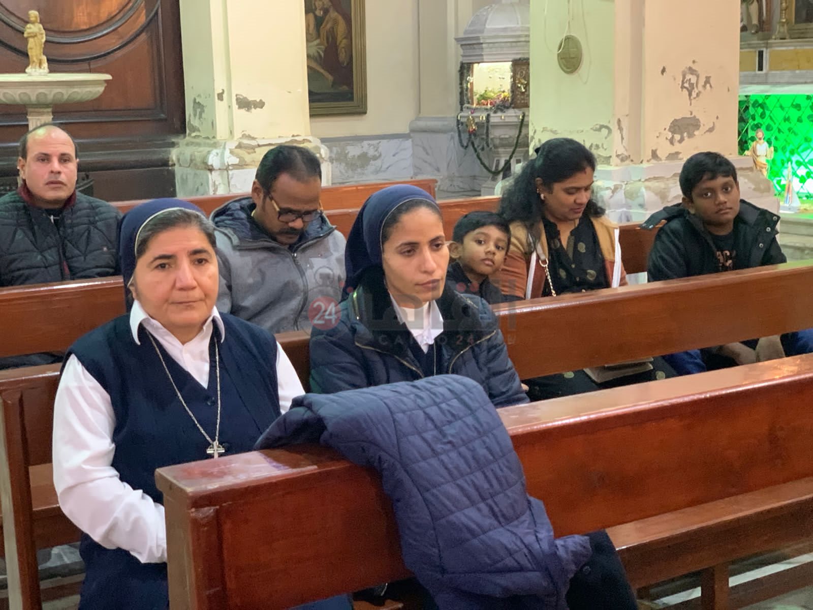 الأقباط الكاثوليك يحتفلون بعيد الميلاد المجيد ببورسعيد