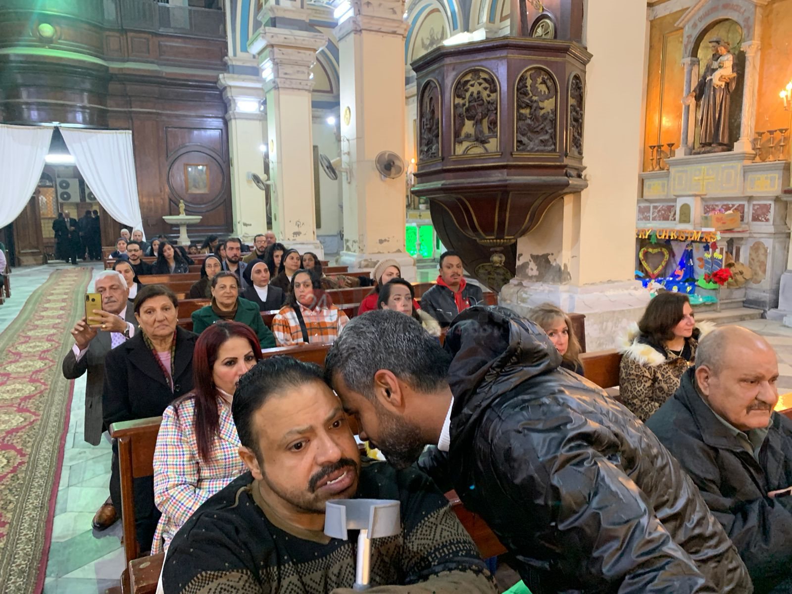 الأقباط الكاثوليك يحتفلون بعيد الميلاد المجيد ببورسعيد