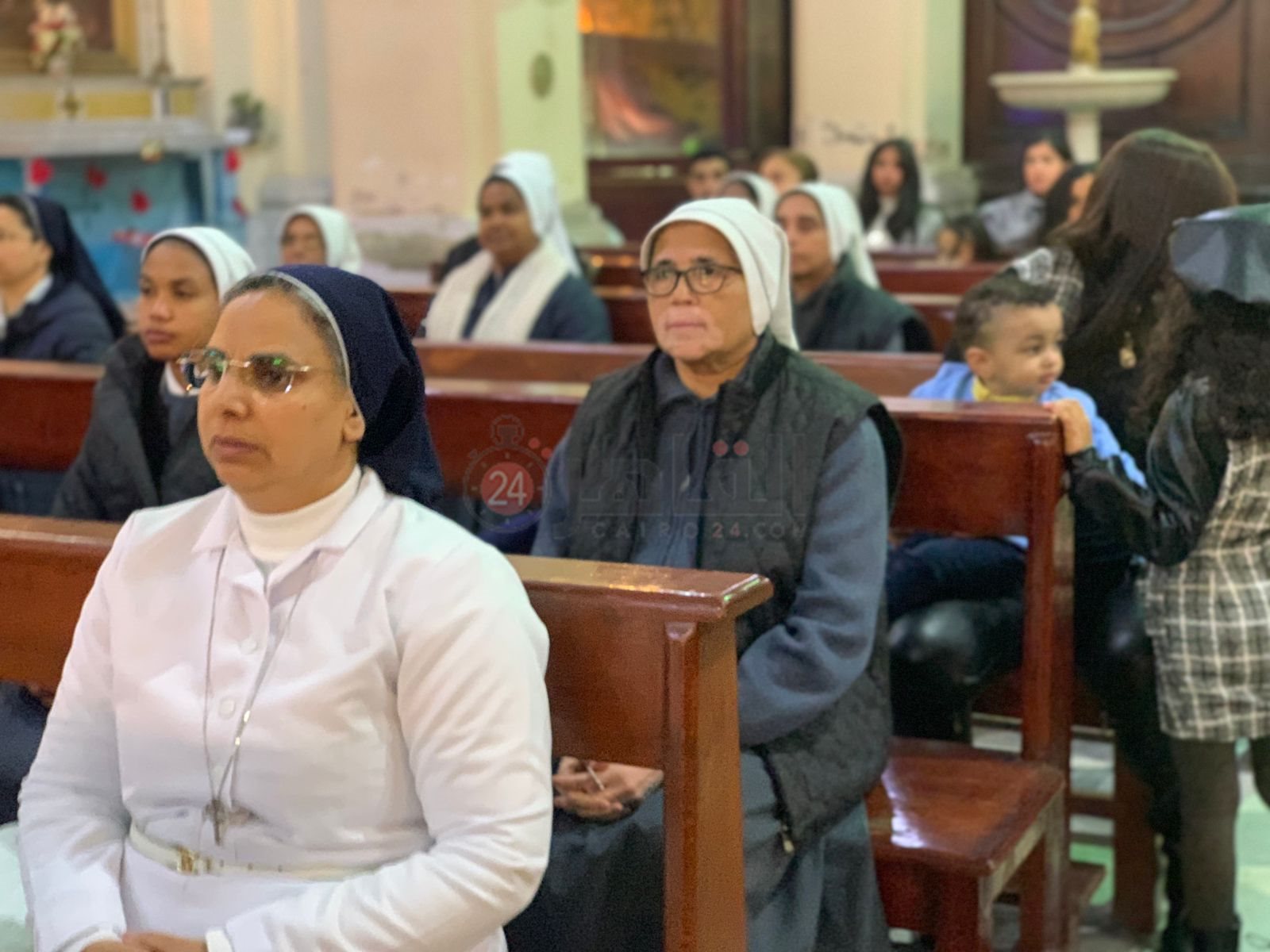 الأقباط الكاثوليك يحتفلون بعيد الميلاد المجيد ببورسعيد