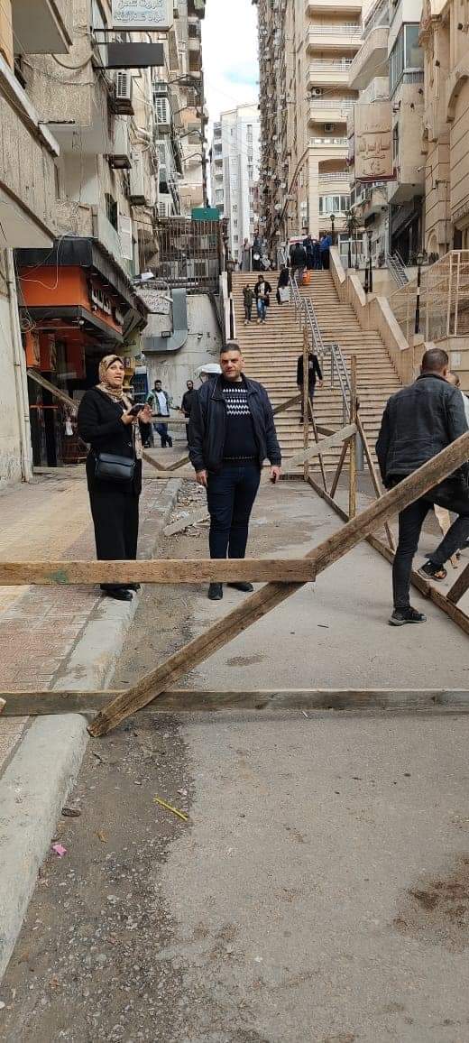 انهيار أجزاء من عقار في الإسكندرية